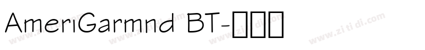 AmeriGarmnd BT字体转换